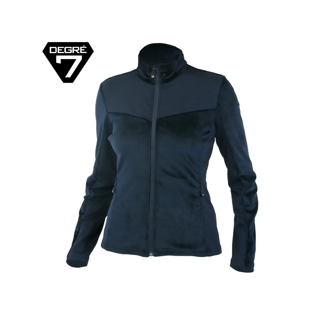 Veste Velours DEGRE 7 Peps Bleu marine Femme