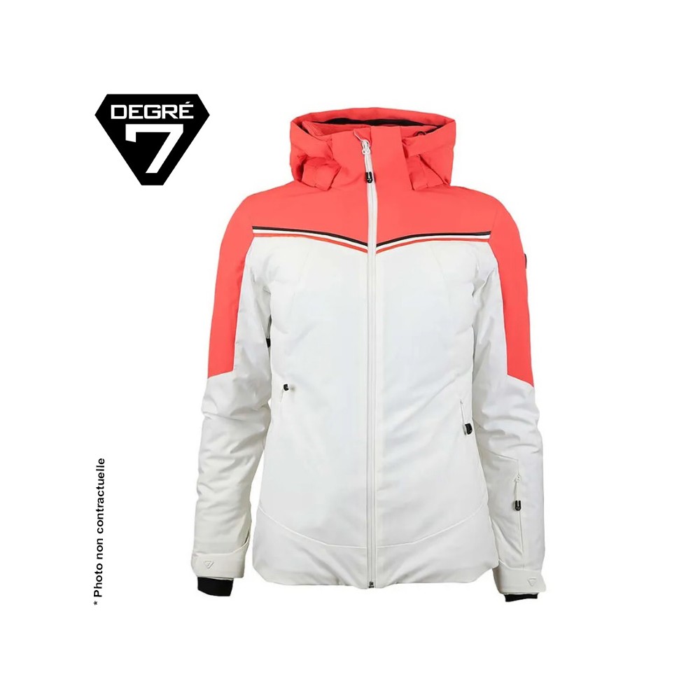 Veste de ski DEGRE 7 Sassiere Corail / Orange  Femme