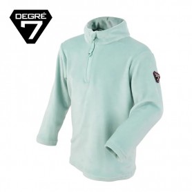 Sweat velours DEGRE 7 Flocon Menthe BB Fille