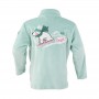 Sweat velours DEGRE 7 Flocon Menthe BB Fille