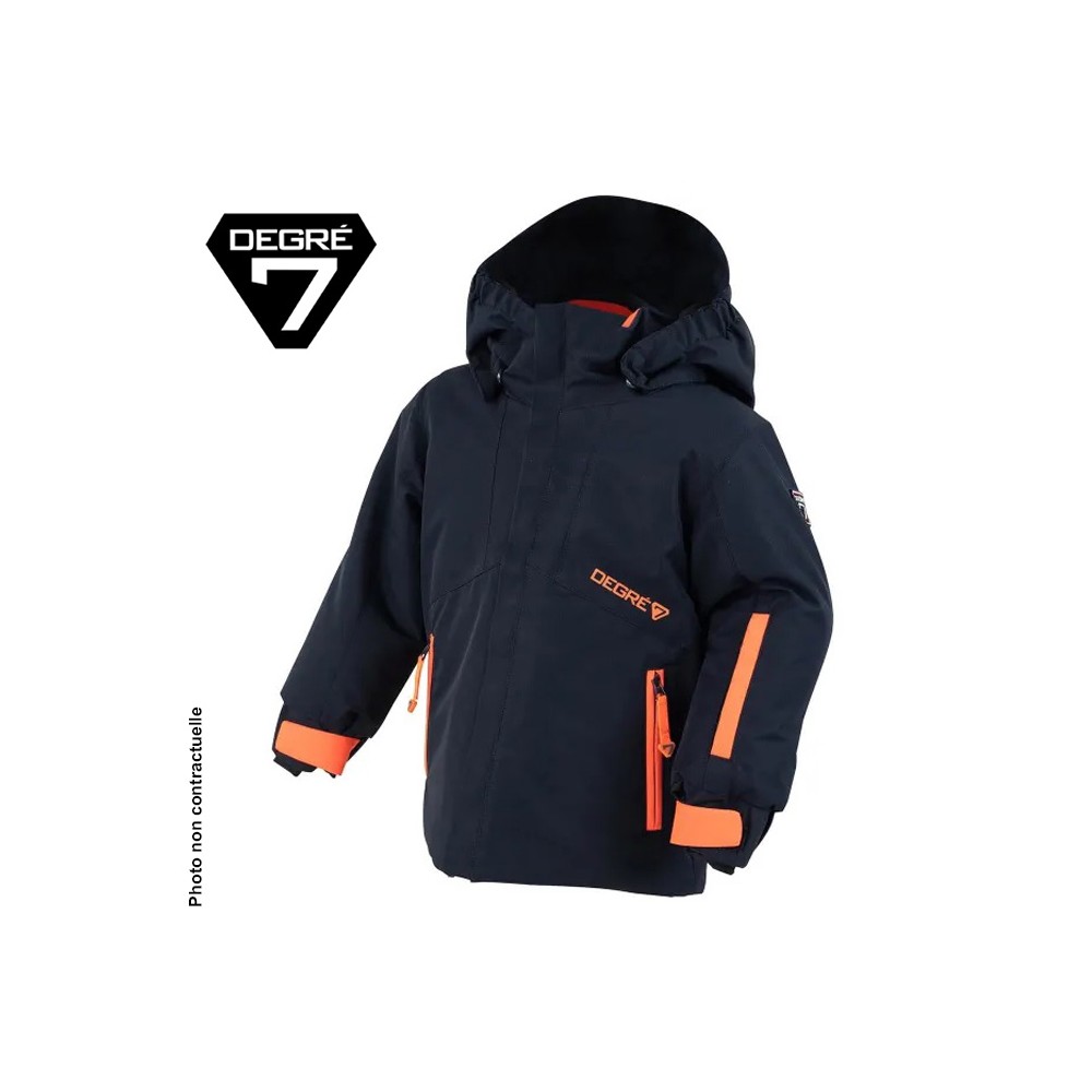 Veste de ski DEGRE 7 Slide Bleu marine BB Garcon