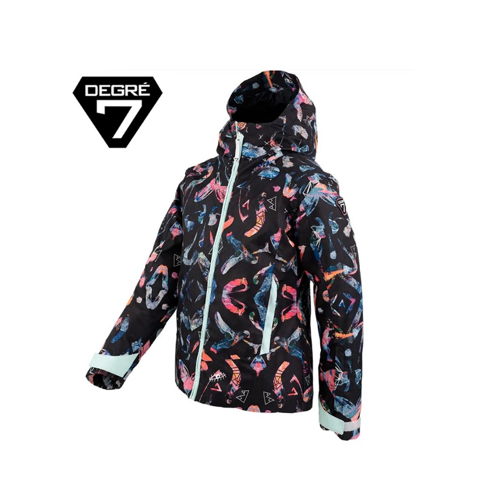 Veste de ski DEGRE 7 Fynn Noir Fille