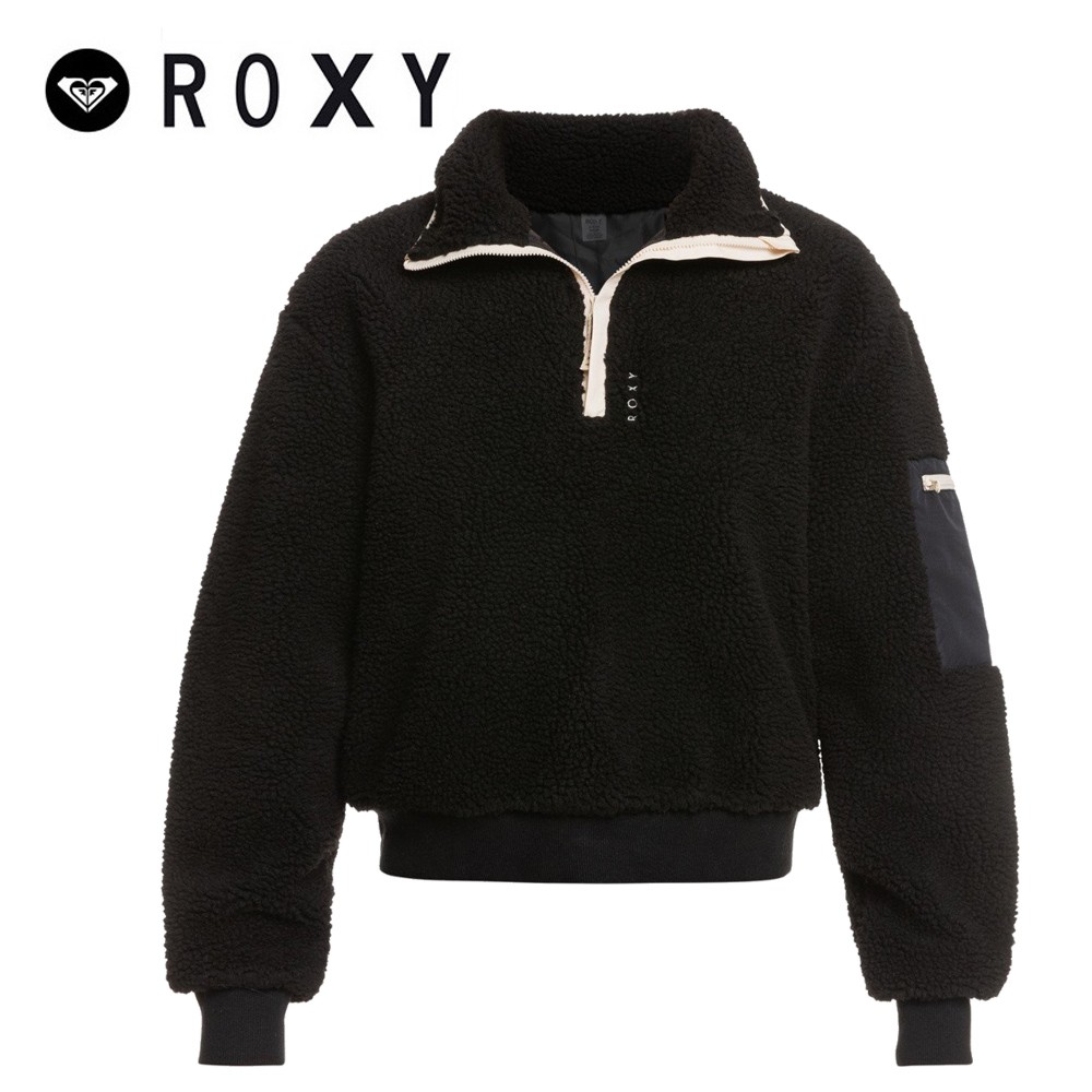 Sweat Sherpa ROXY Walk On The Rocks Noir Femme