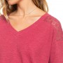 Pull ROXY Candy Clouds Framboise Femme
