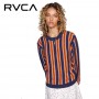 Pull RVCA Never Better Bleu / Orange Femme