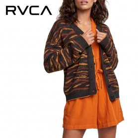 Cardigan RVCA Adrienne Marron Femme