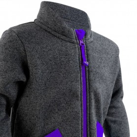 Veste polaire DEGRE 7 Fluffy Gris / Violet Junior