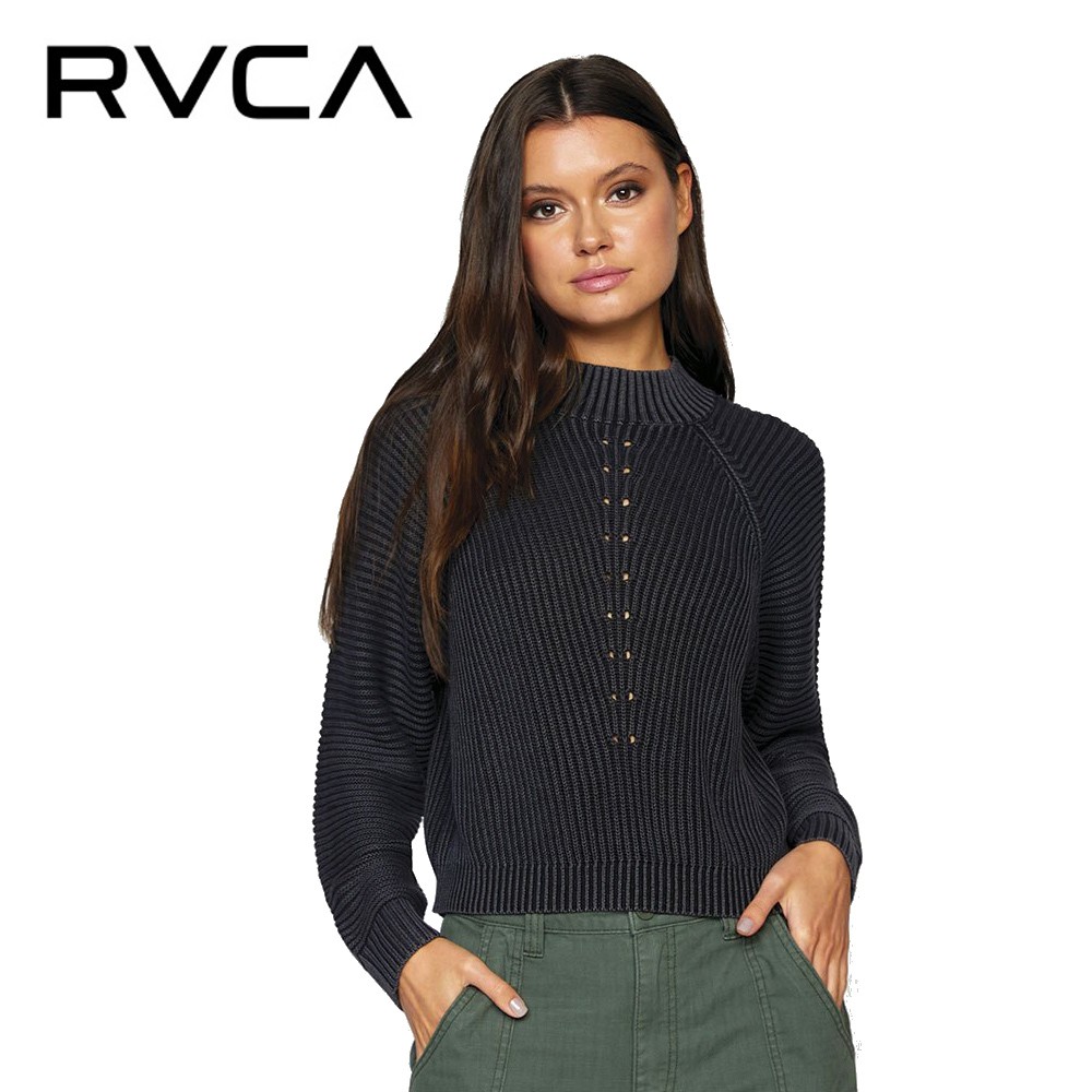 Pull RVCA New Wave Sweater Anthracite Femme