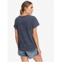 T-shirt ROXY Today Good Day Bleu chiné Femme