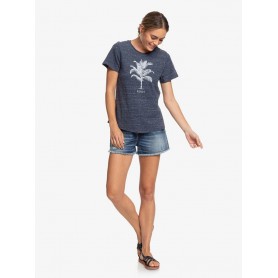 T-shirt ROXY Today Good Day Bleu chiné Femme