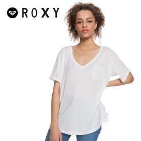 T-shirt ROXY Playing Again Blanc Crème Femme