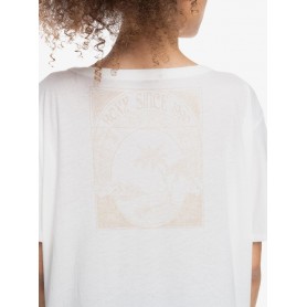 T-shirt ROXY Playing Again Blanc Crème Femme