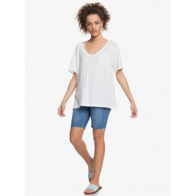T-shirt ROXY Playing Again Blanc Crème Femme