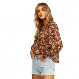 Blouse BILLABONG Late Night Noir Femme