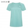 Tee-shirt de randonnée Dare 2B Corral Vert d'eau Femme