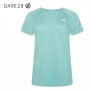 Tee-shirt de randonnée Dare 2B Corral Vert d'eau Femme