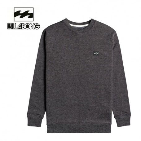 Sweat BILLABONG All Day Crew Noir Garçon