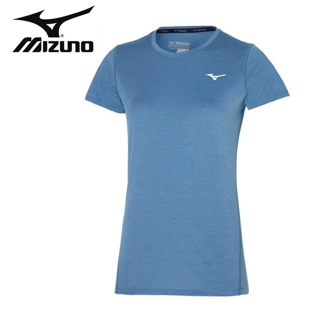 Tee-shirt MIZUNO Impulse Core Bleu Femme