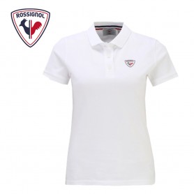 Polo ROSSIGNOL Logo Polo Blanc Femme