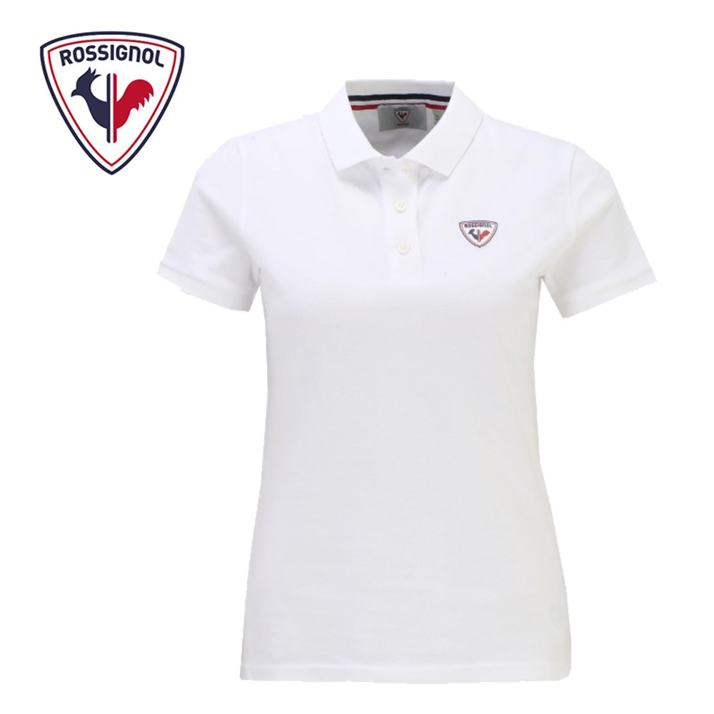 Polo ROSSIGNOL Logo Polo Blanc Femme