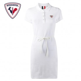 Robe ROSSIGNOL Logo Dress Blanc Femme