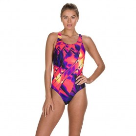 Maillot de bain SPEEDO Fractal Glaze Placement Digital Multicolore Femme