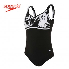 Maillot de bain SPEEDO Sculpture Contourluxe Print Noir/ Blanc Femme