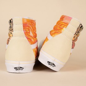 Basket VANS Sk8-Hi Bandana Flame Crème Unisexe