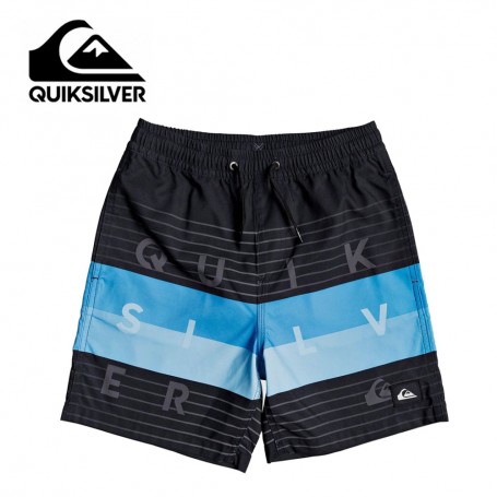 Boardshort QUIKSILVER Word Block 15'' Noir Junior
