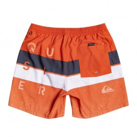 Boardshort QUIKSILVER Word Block 15'' Orange Junior