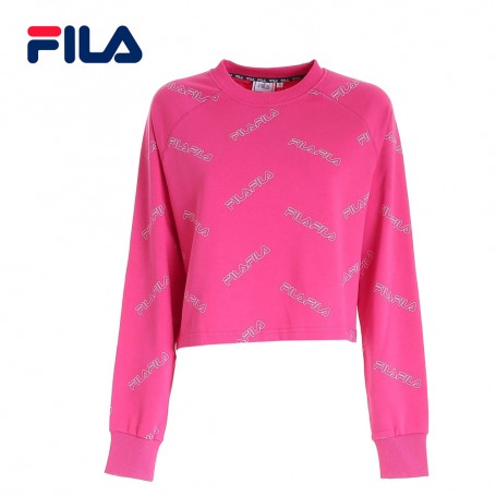 Sweat FILA Jamuna Aop Cropped Rose Femme