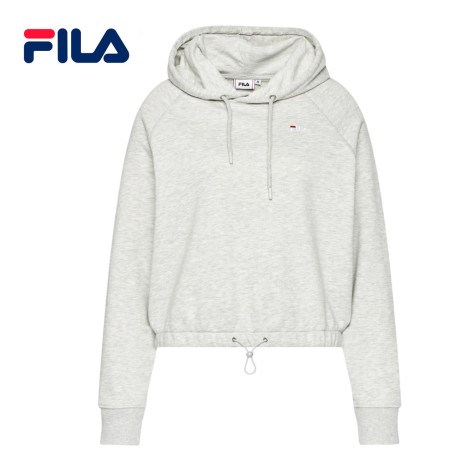 Sweat à capuche FILA Elaxi Crooped Gris Femme