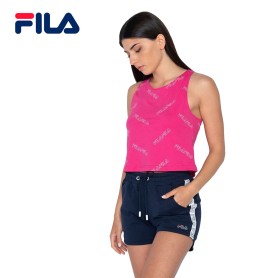 Débardeur FILA Janay Aop Cropped Rose Femme