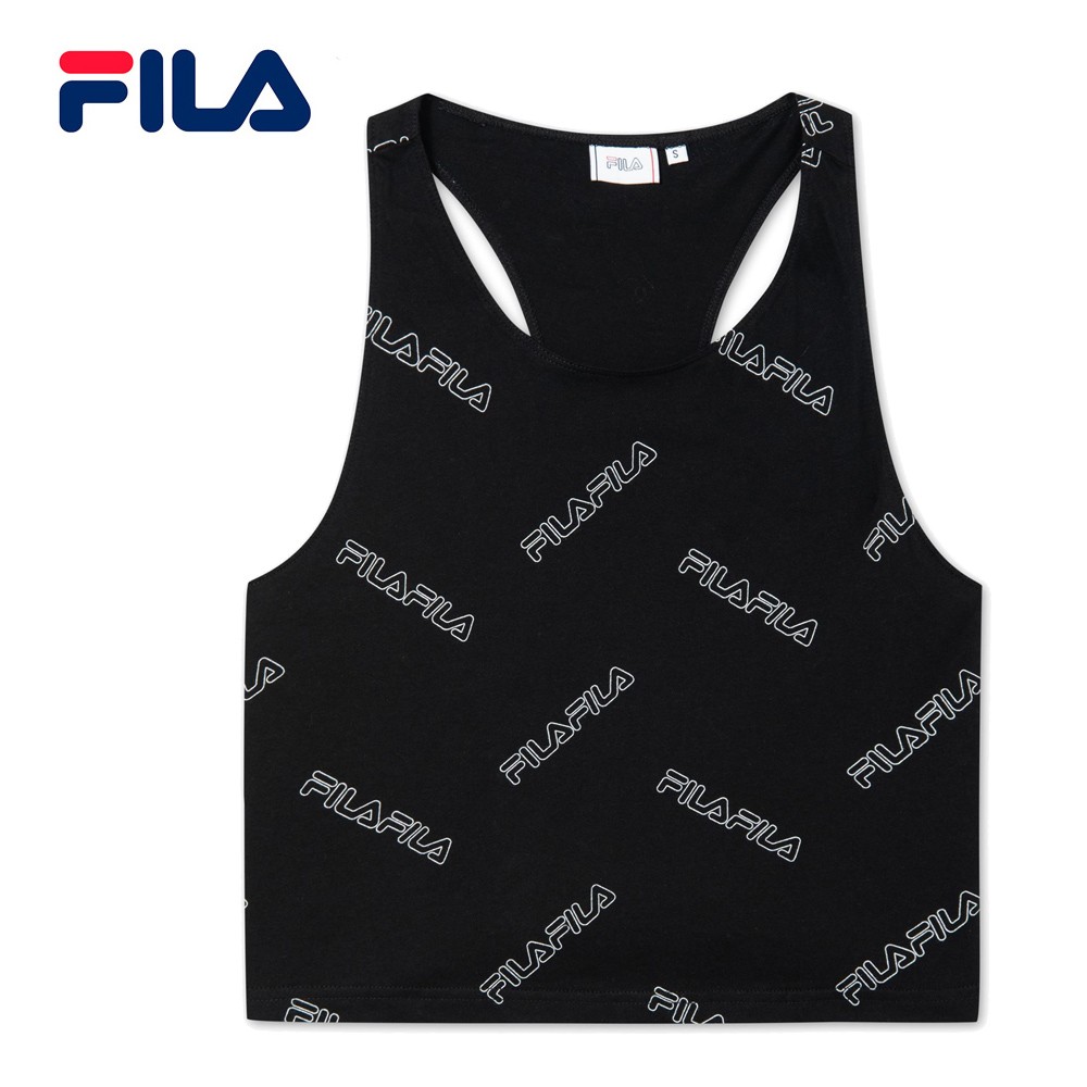 Débardeur FILA Janay Aop Cropped Noir Femme