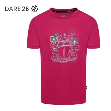Tee-shirt de randonnée DARE 2B Rightful Fuchsia Junior