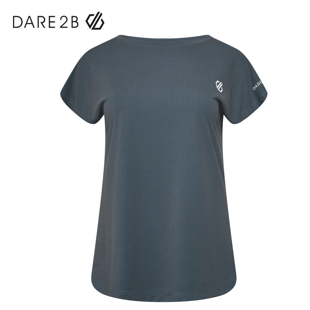 Tee-shirt de randonnée Dare 2B Breeze By Bleu Gris Femme