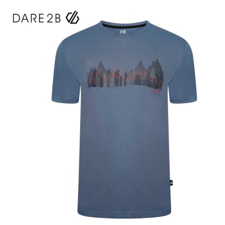 Tee-shirt DARE 2B Perpetuate II Bleu Gris Homme