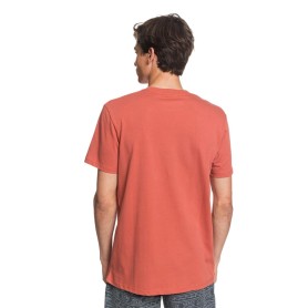 T-shirt QUIKSILVER Words Remain Brique Homme