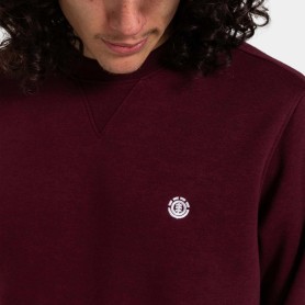 Sweat ELEMENT Cornell Classic Crew Lie de vin Homme