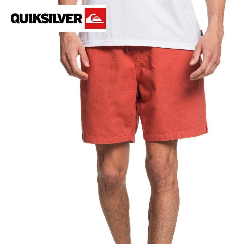 Bermuda QUIKSILVER Brain Washed 18" Brique Homme