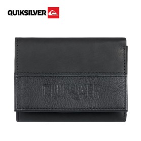 Portefeuille en cuir QUIKSILVER Bonzo Cruella Noir Homme