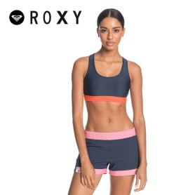 Short ROXY Family Business Bleu/Rose Femme