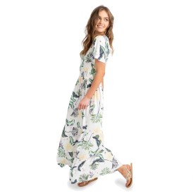 Robe longue ROXY Paradise Song Blanc Femme