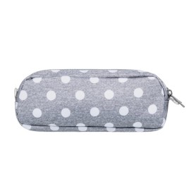 Trousse Scolaire ROXY Da Rock Gris à Pois Blanc Unisexe