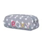 Trousse Scolaire ROXY Da Rock Gris à Pois Blanc Unisexe