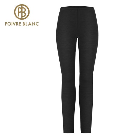 Pantalon merinos POIVRE BLANC W22-1820 WO Noir Femme