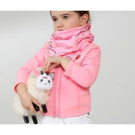 Veste polaire POIVRE BLANC W22-1500 BBGL Rose BB Fille