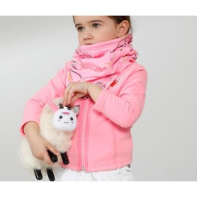 Veste polaire POIVRE BLANC W22-1500 BBGL Rose BB Fille