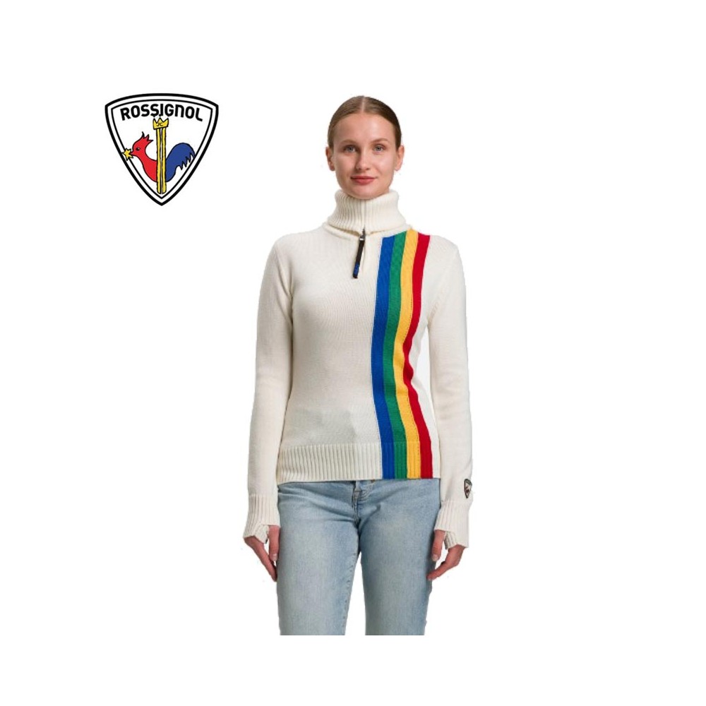 Pull ROSSIGNOL JCC Ski-Fly Crème Femme