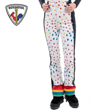 Pantalon de ski Softshell ROSSIGNOL JCC Dixy Rainbow Femme